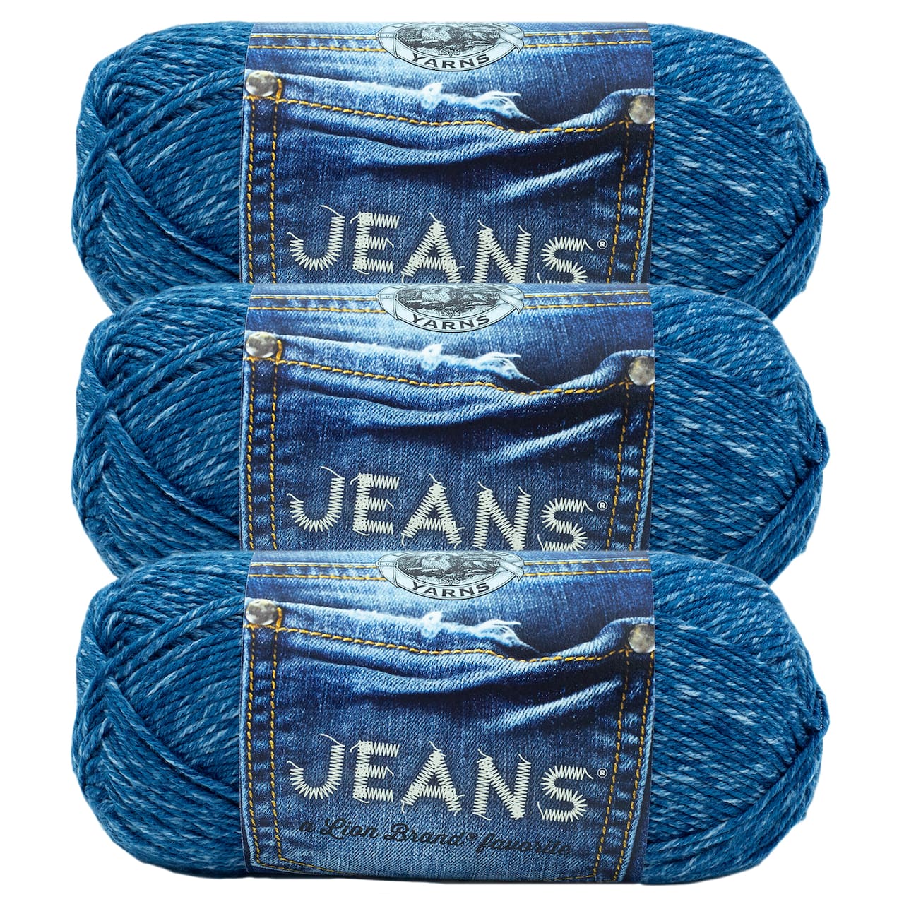 3 Pack Lion Brand&#xAE; Jeans Yarn